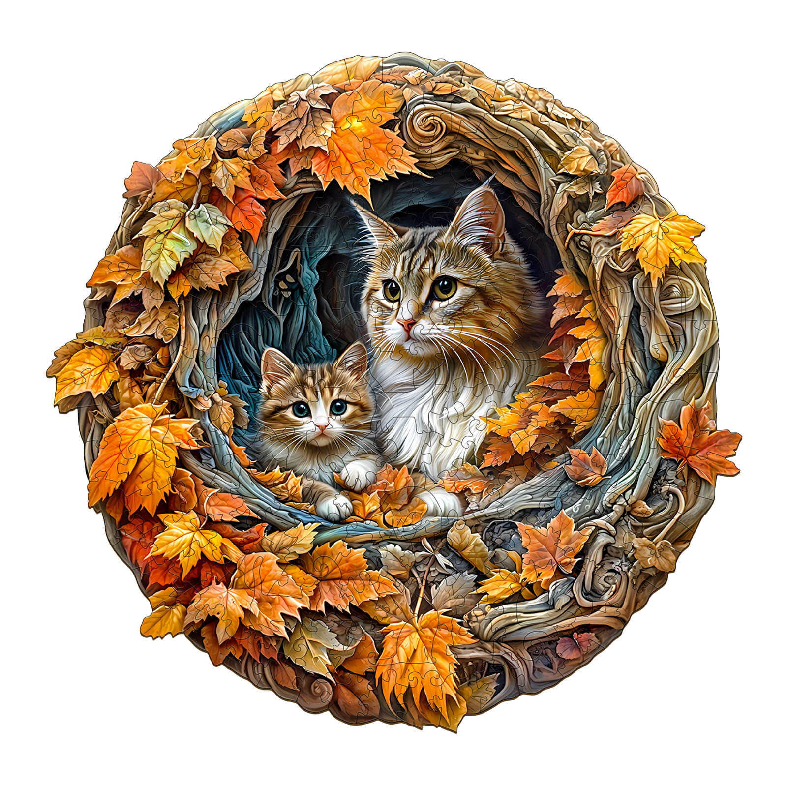 3D  cat mom Jigsaw Puzzle