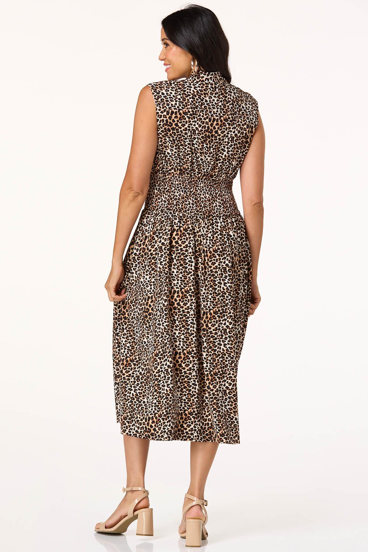 Animal Zip Front Dress