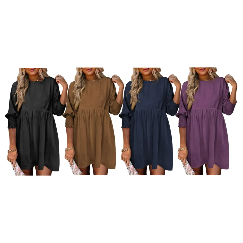 Women's Summer Casual Loose Fit Tunic Dress
