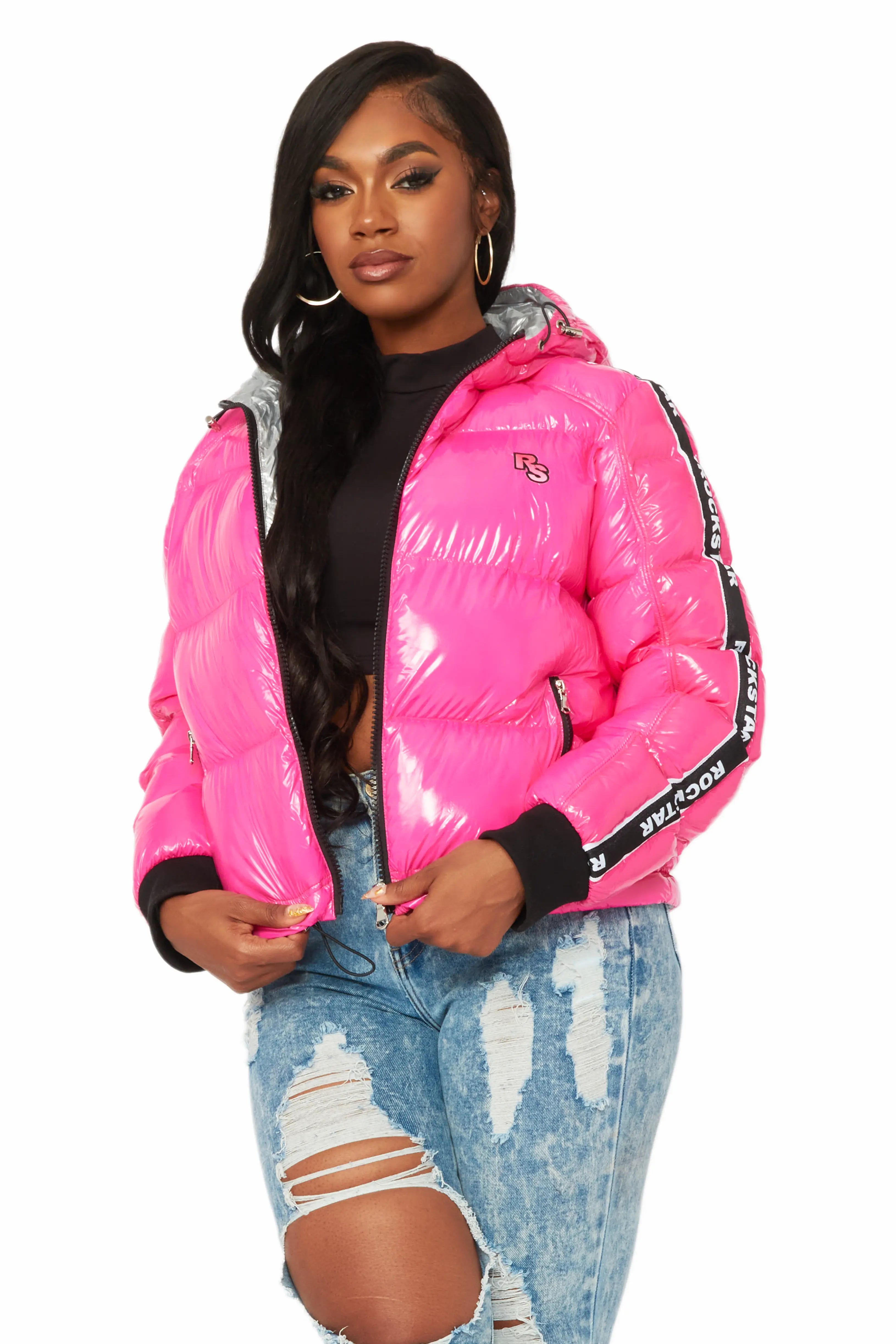 Jackey Hot Pink Puffer Jacket