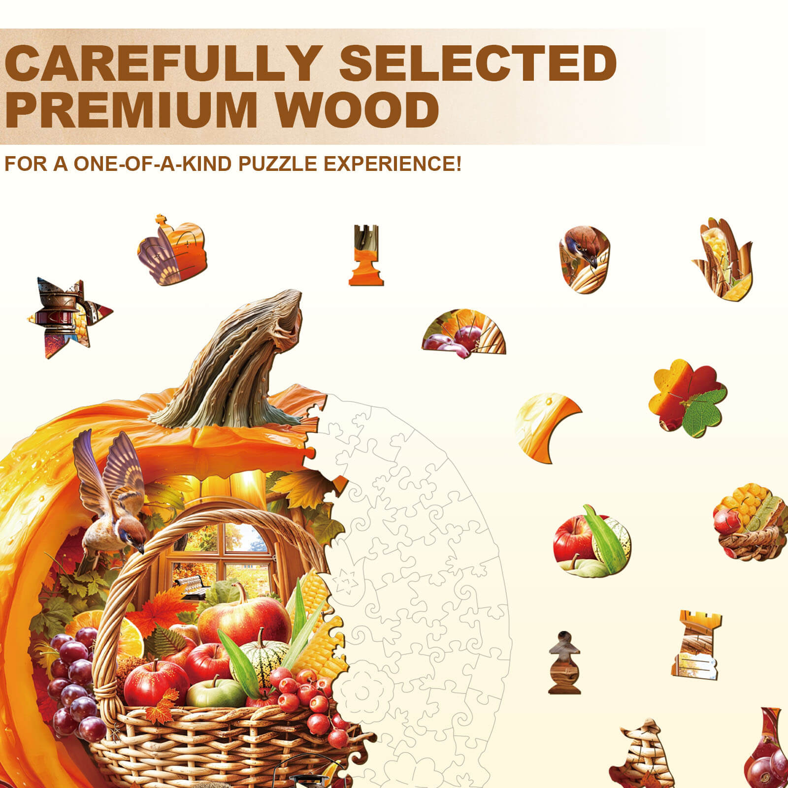 autumn harvest Wooden Jigsaw Puzzle