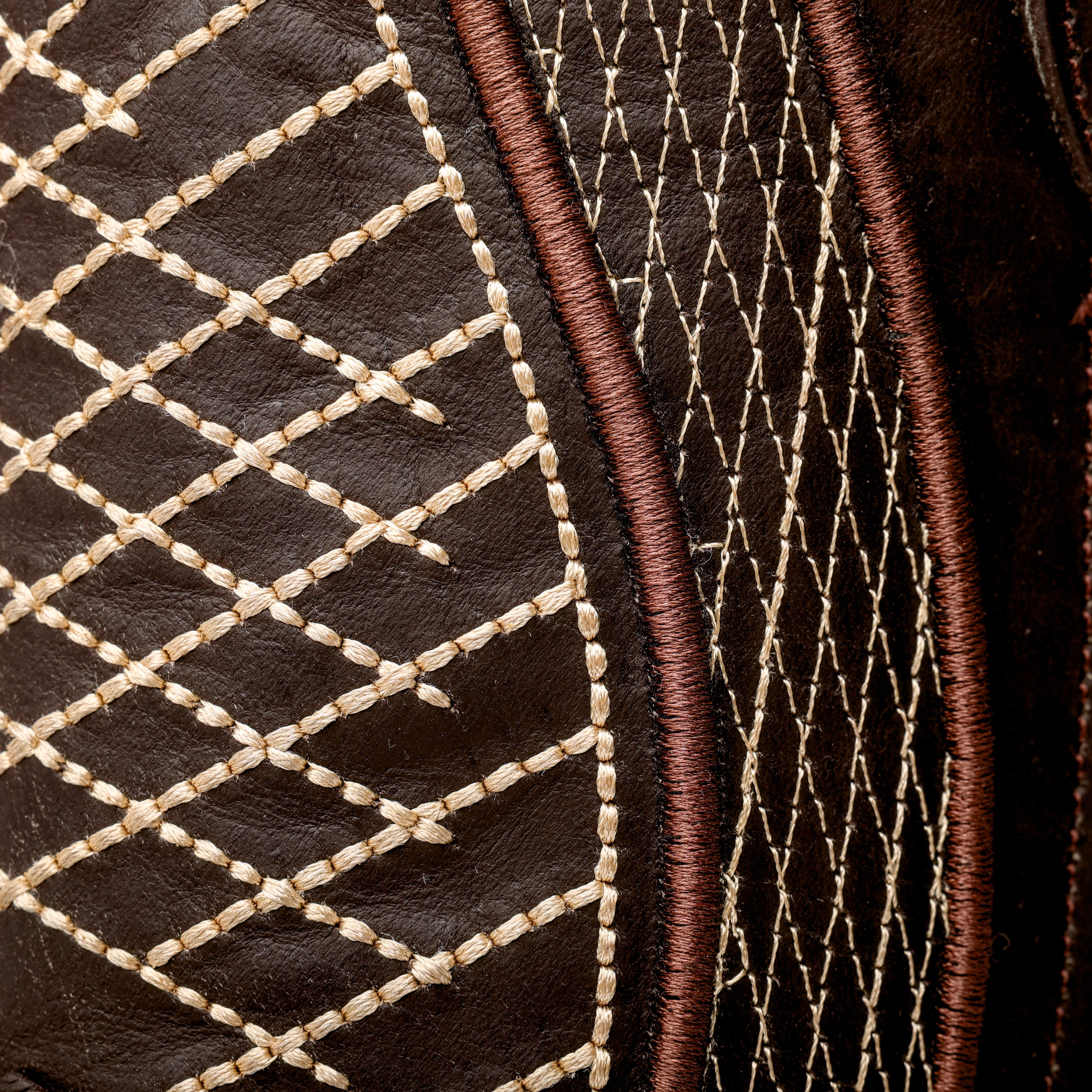 Matte Chocolate Pirarucu Leather Boots - Square Toe