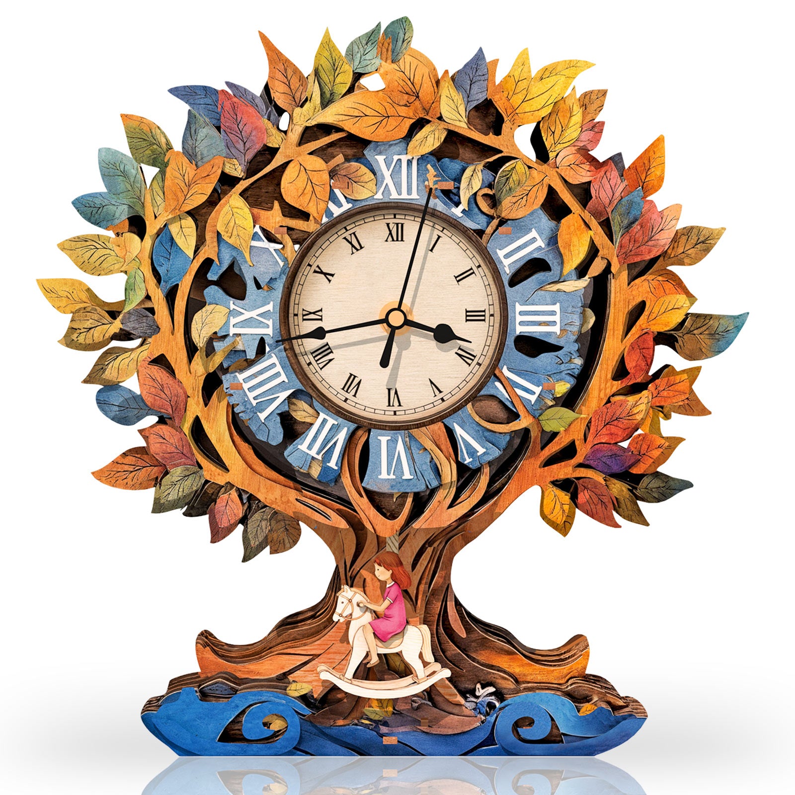 Tree of Life – DIY Wooden Clock, 3D Puzzle Craft Kit