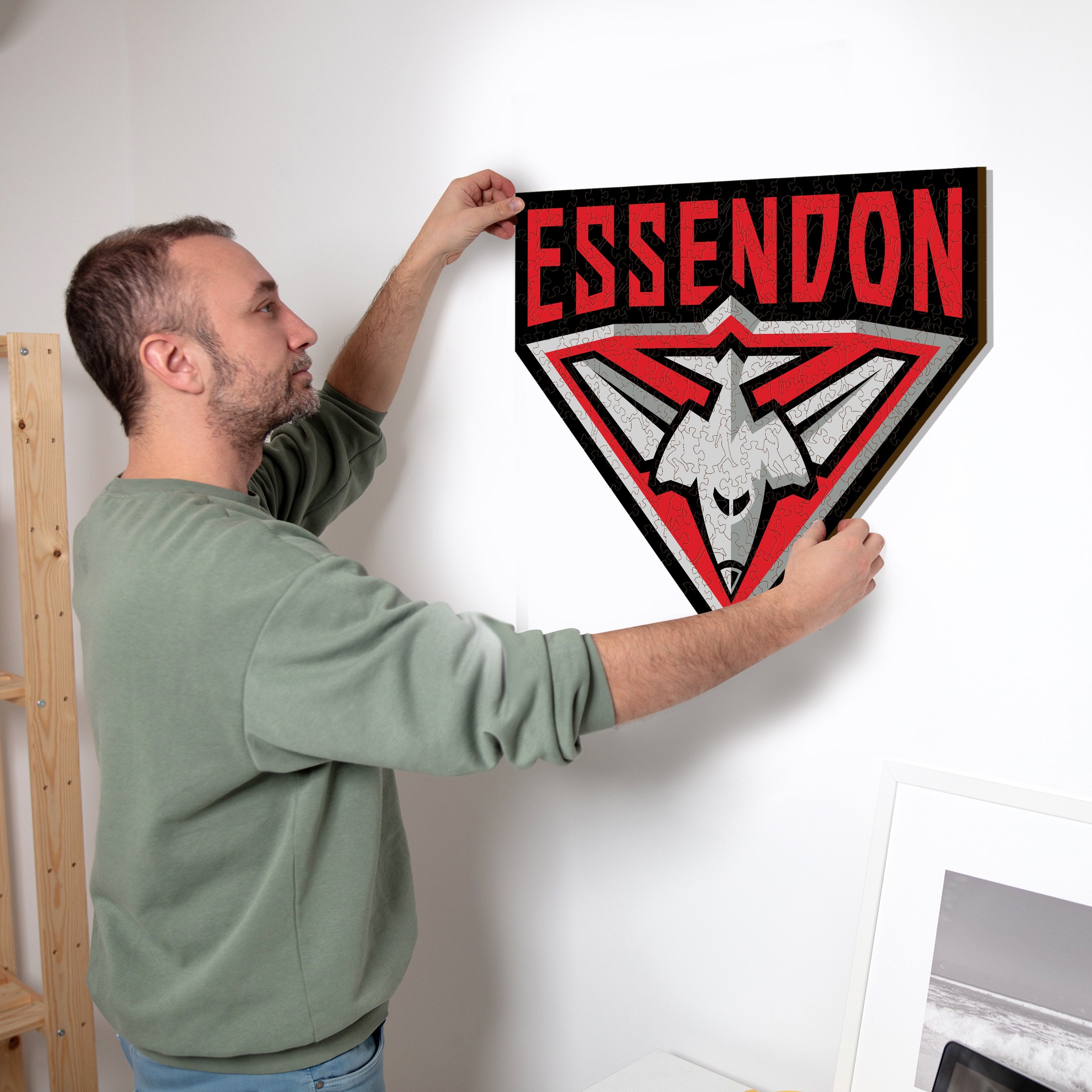 Essendon FC Logo - Wooden Puzzle