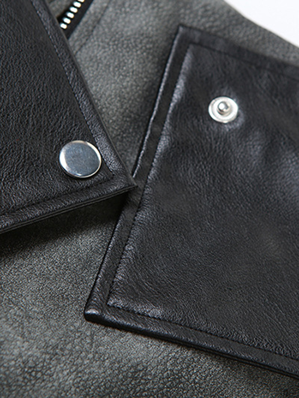 High-Waisted Split-Joint Zipper Loose Wide Leg Trousers Pants