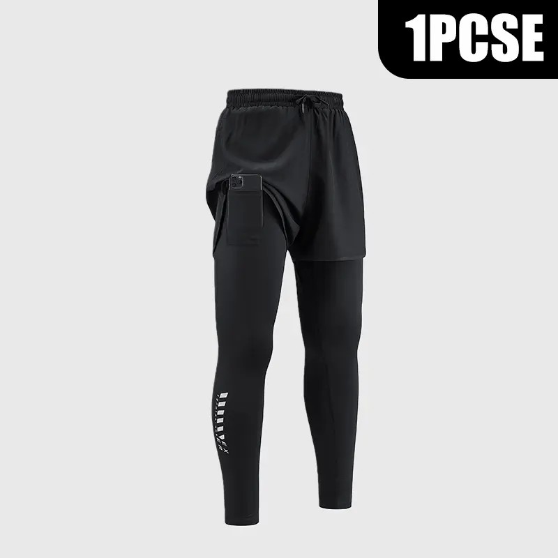 Men’s 2-in-1 Pro Performance Training Pants - Quick-Dry & Built-In Liner