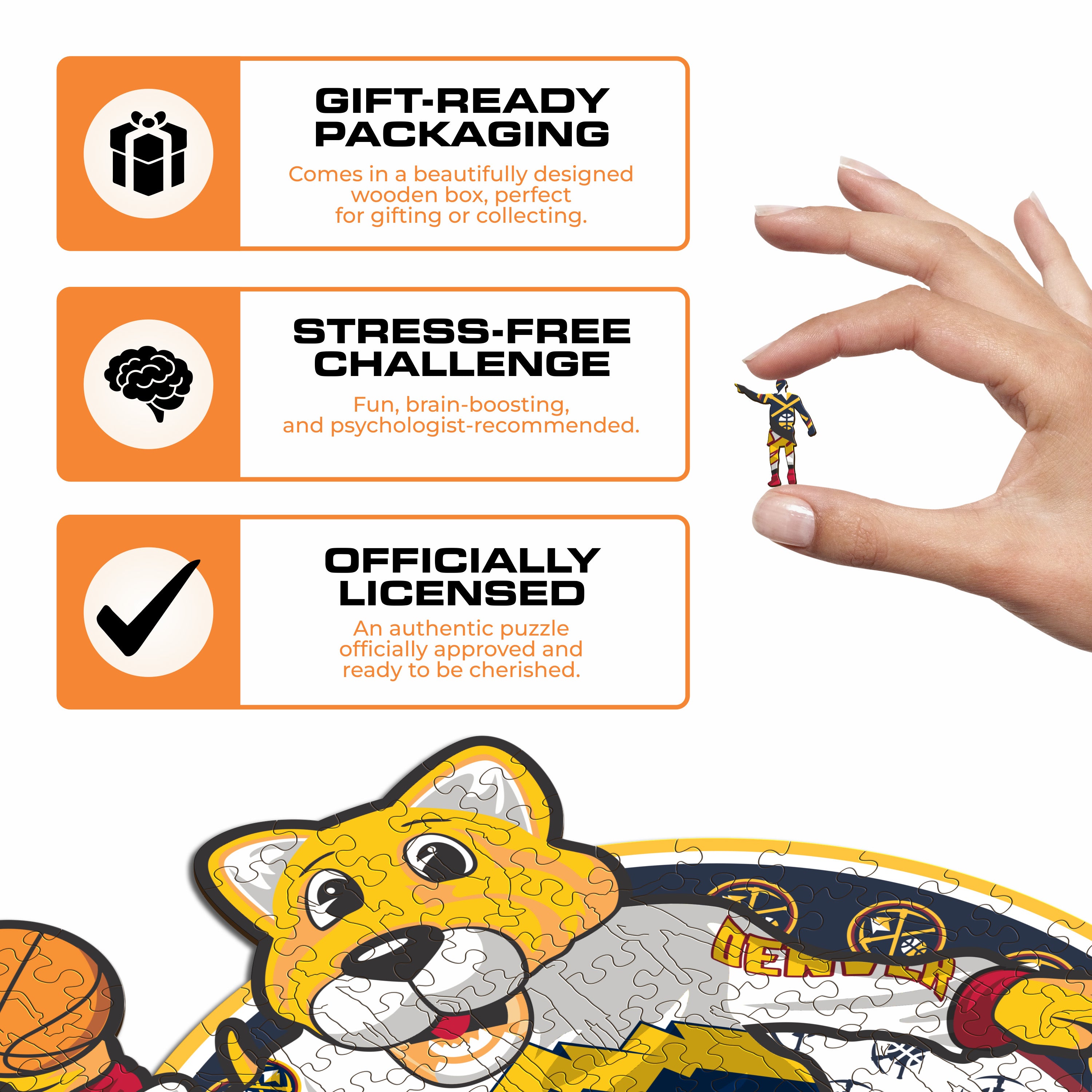 Denver Nuggets™ Mascot - Wooden Puzzle