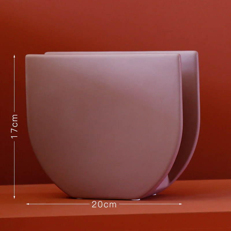 Modern Colorblock Ceramic Vases