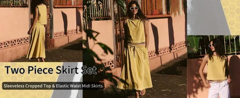 Women's Two Piece Skirt Set (Just $3 Each!)
