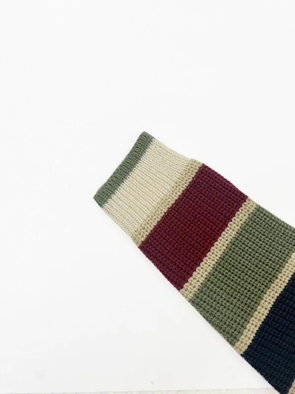 Women's Colorblock Striped Print Drop Shoulder Sweater