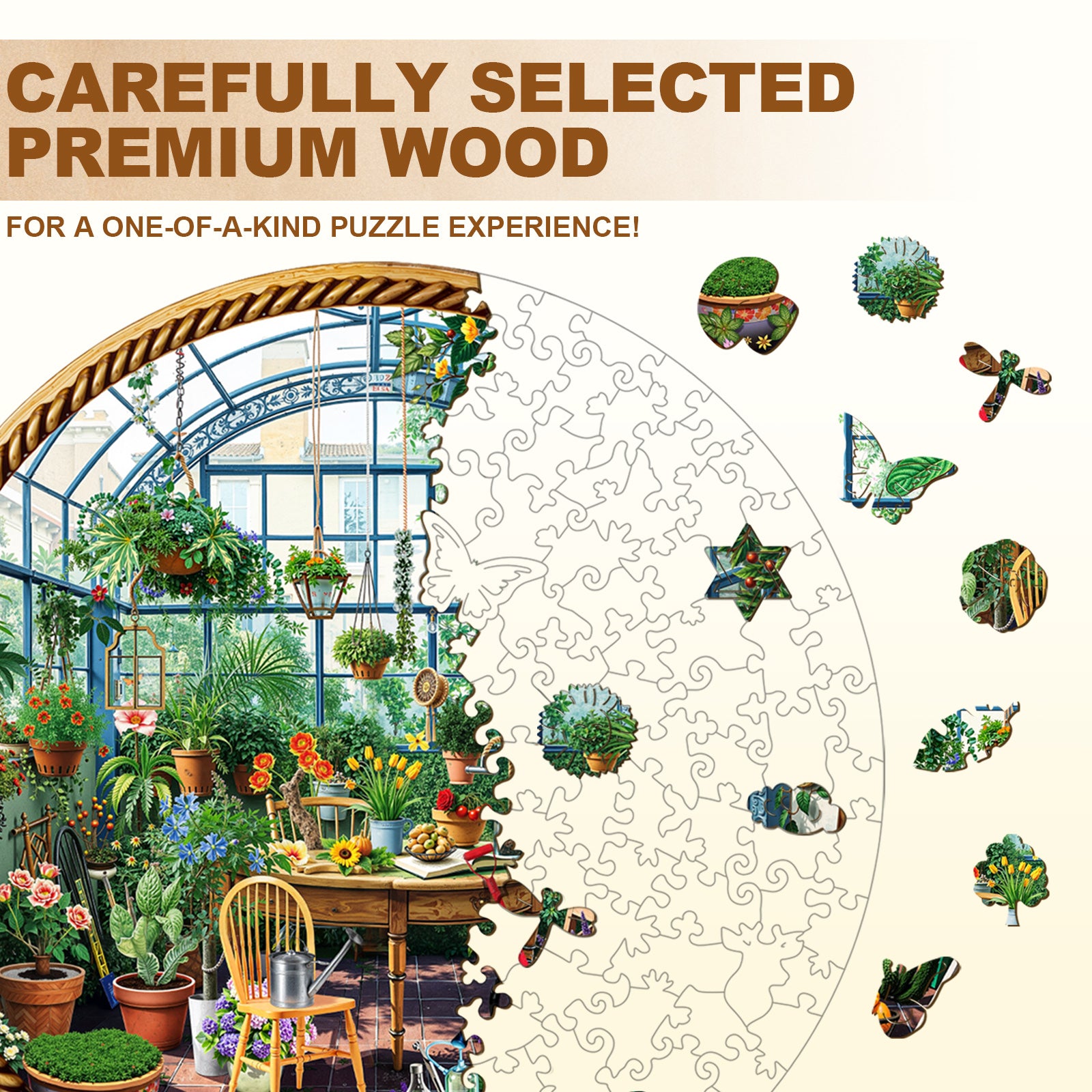 botanical garden Wooden Jigsaw Puzzle