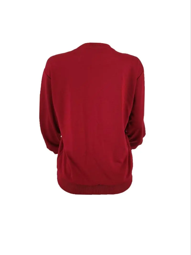 Women's Cartoon Bear Print Drop Shoulder Longsleeves