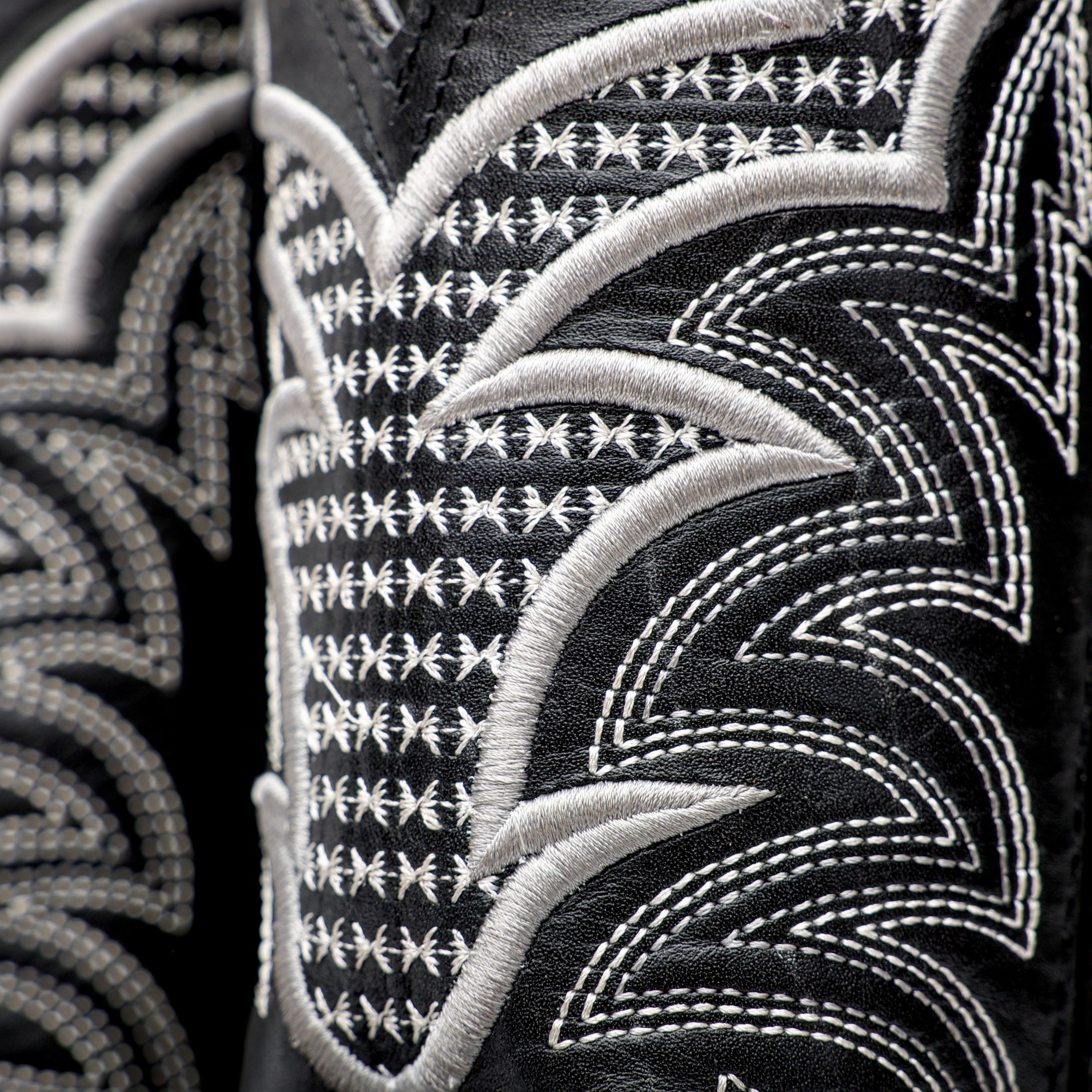 Grey Jumbo Pirarucu Leather Boots - Square Toe