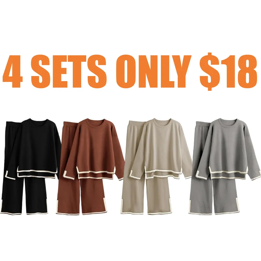 Sweater Sets Women 2 Piece Outfits
