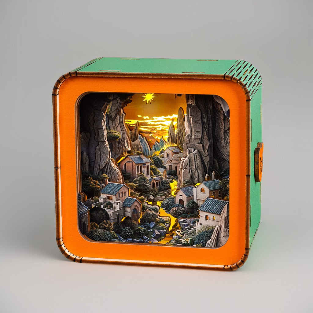 Valley Village Kit - 3D Wooden Puzzle Night Light