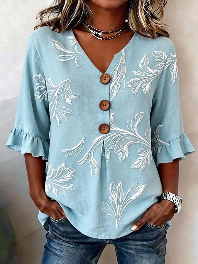 Women'S Casual Printed Top
