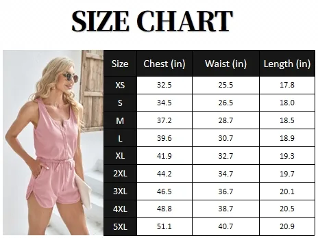 Women's Summer Casual Shorts Jumpsuit With Pockets (Just $3 Each!)
