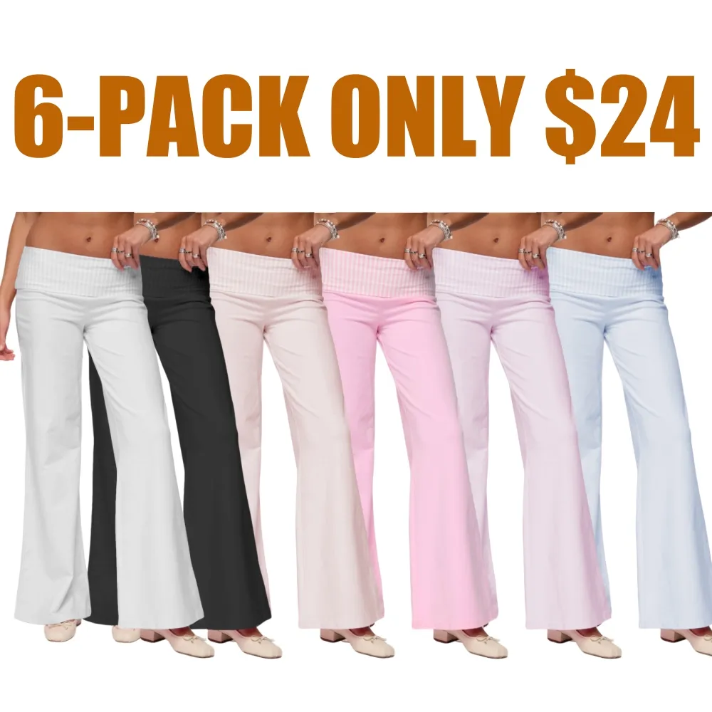 Striped Fold Over Pants (Just $4 Each!)