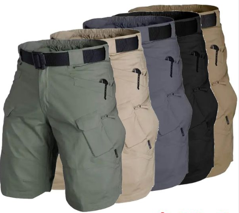 5-Pack Men's Multifunctional Waterproof Multi-pocket Outdoor Tactical Shorts