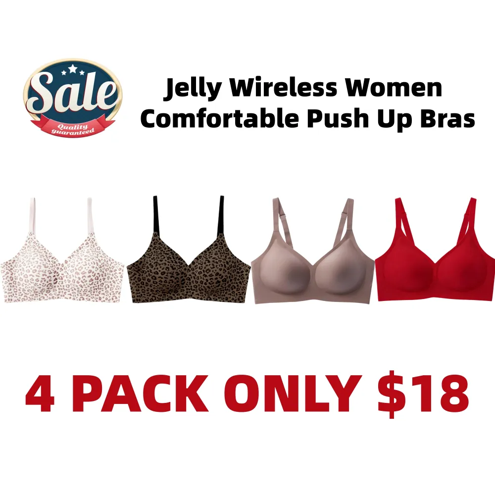 Jelly Wireless Women Comfortable Push Up Bras