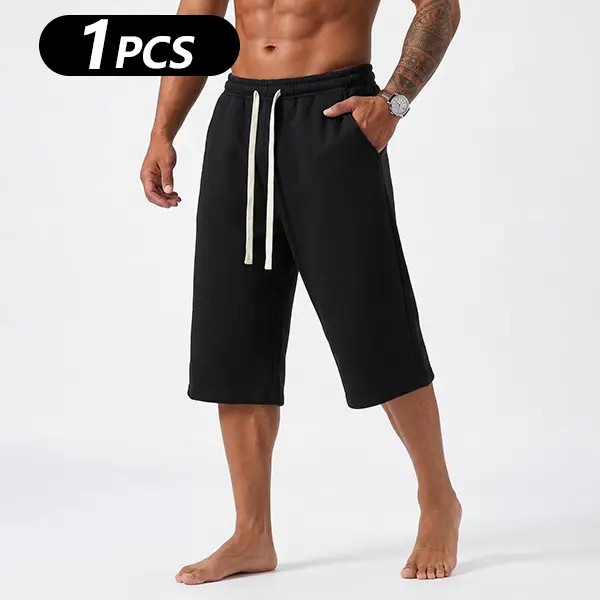 Men's Solid Pocket Waist Shorts