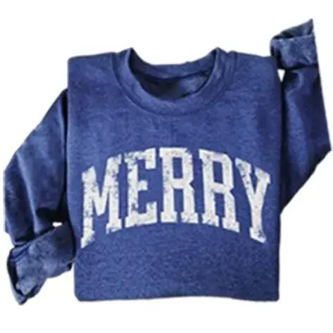 8-Pack Unisex Retro Merry Christmas Sweatshirt - Family Cute Christmas Gift