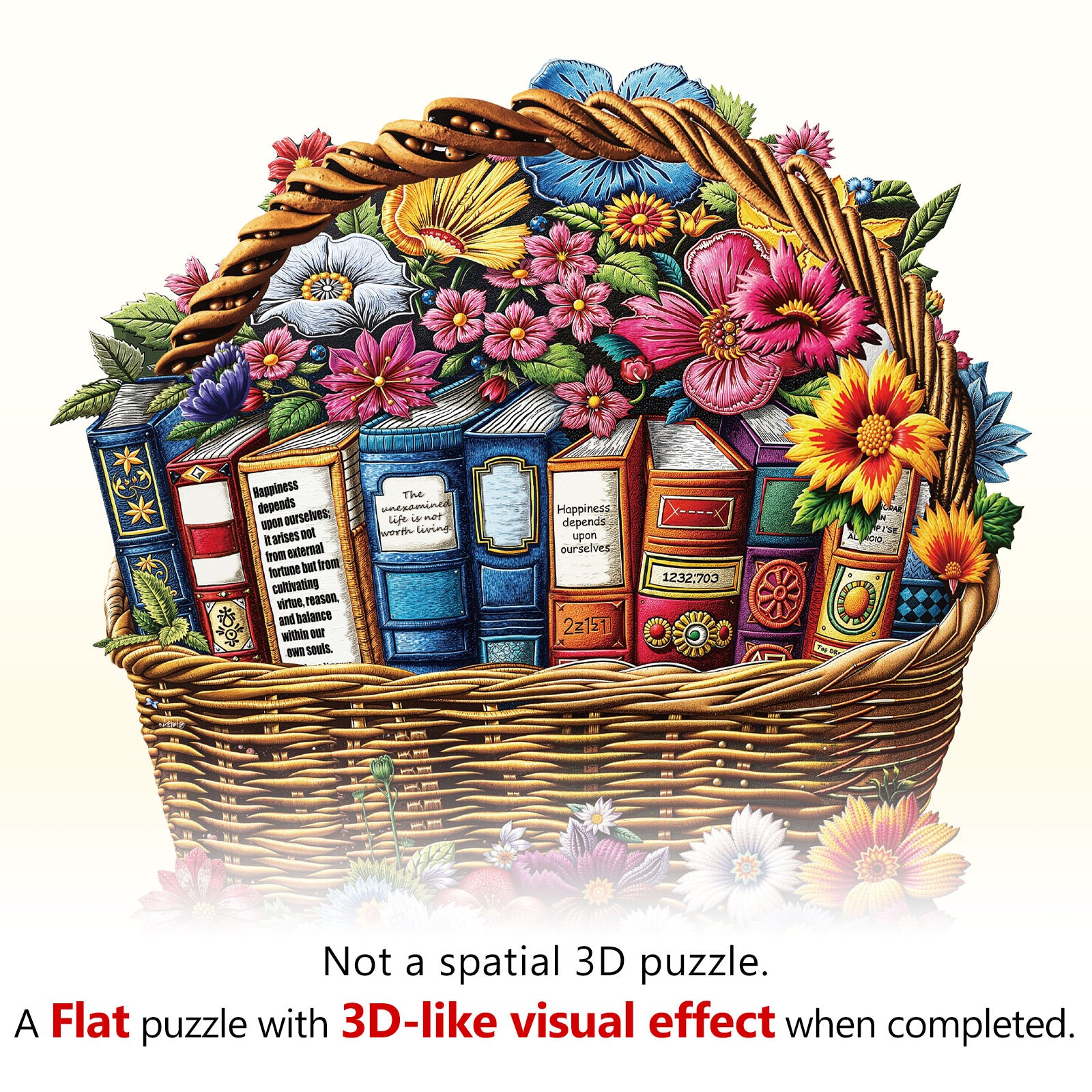 Basket of Knowledge Wooden Jigsaw Puzzle