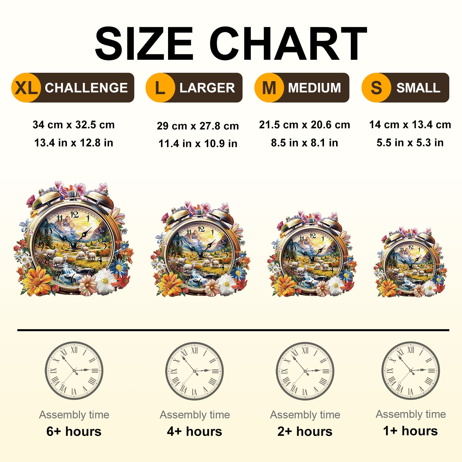 Prairie Clock Wooden Jigsaw Puzzle