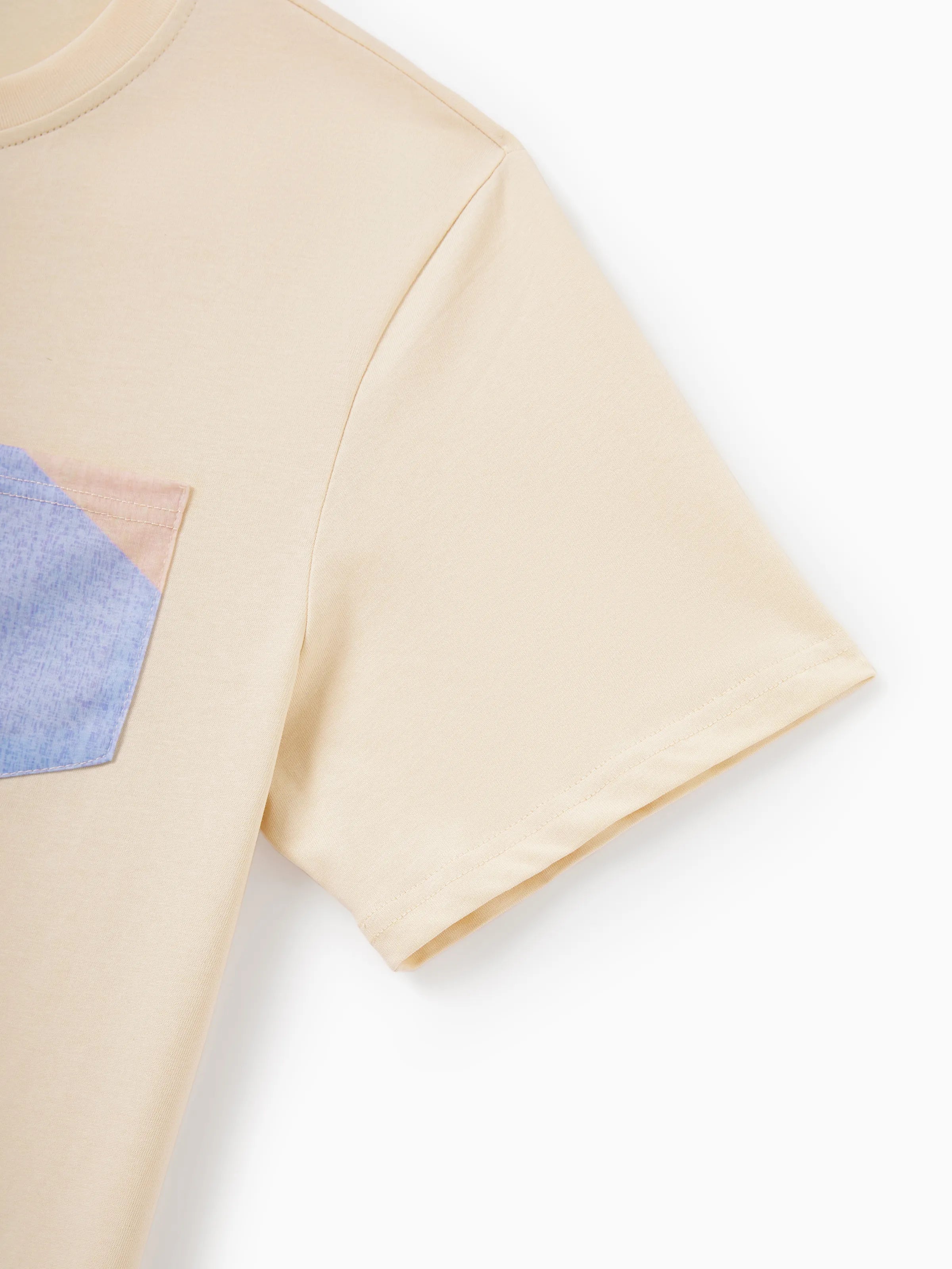 Family Matching Outfits Set Colorblock Sleeveless Strappy Dress or Short-sleeve T-shirt Multi-color