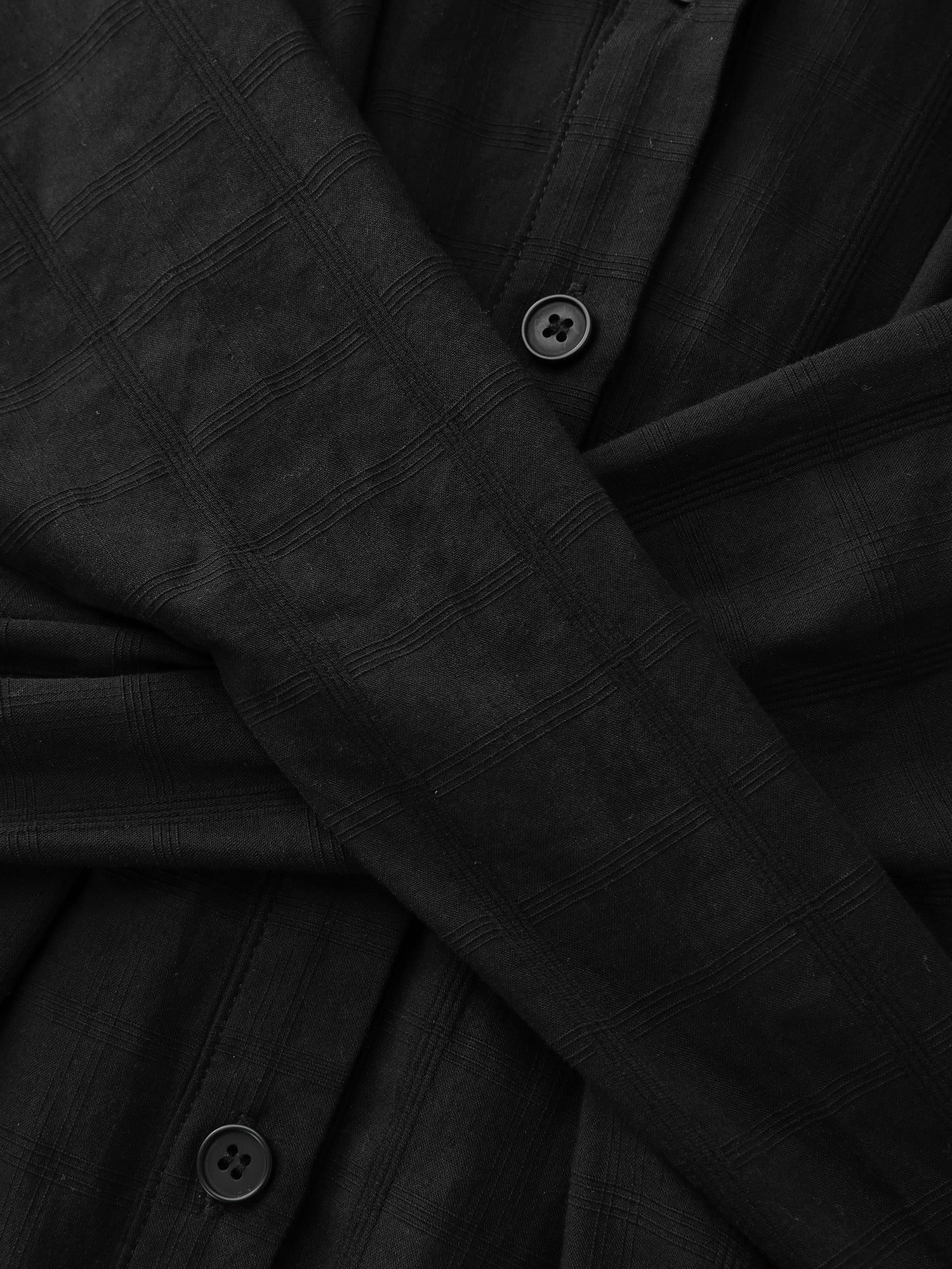 Pure Cotton Textured Overlap Waist Midi Dress