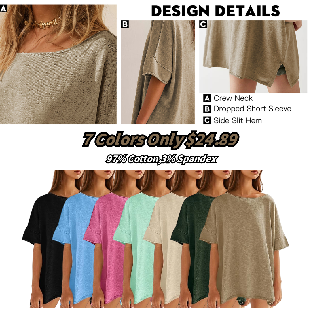 ✨2026 Hot Sale✨ Women's Oversized T Shirts