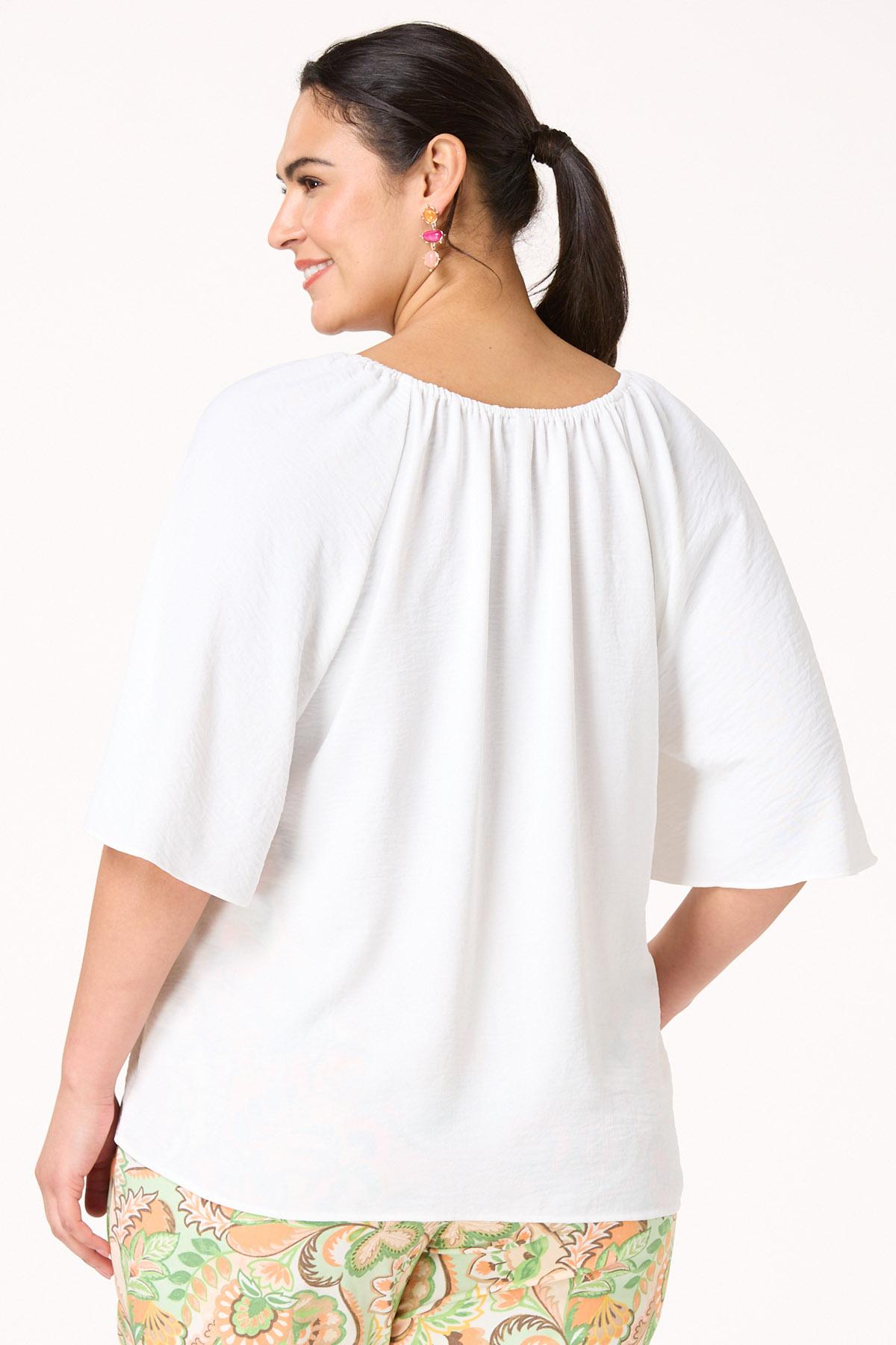 Plus Size Flowy Bell Sleeve Top