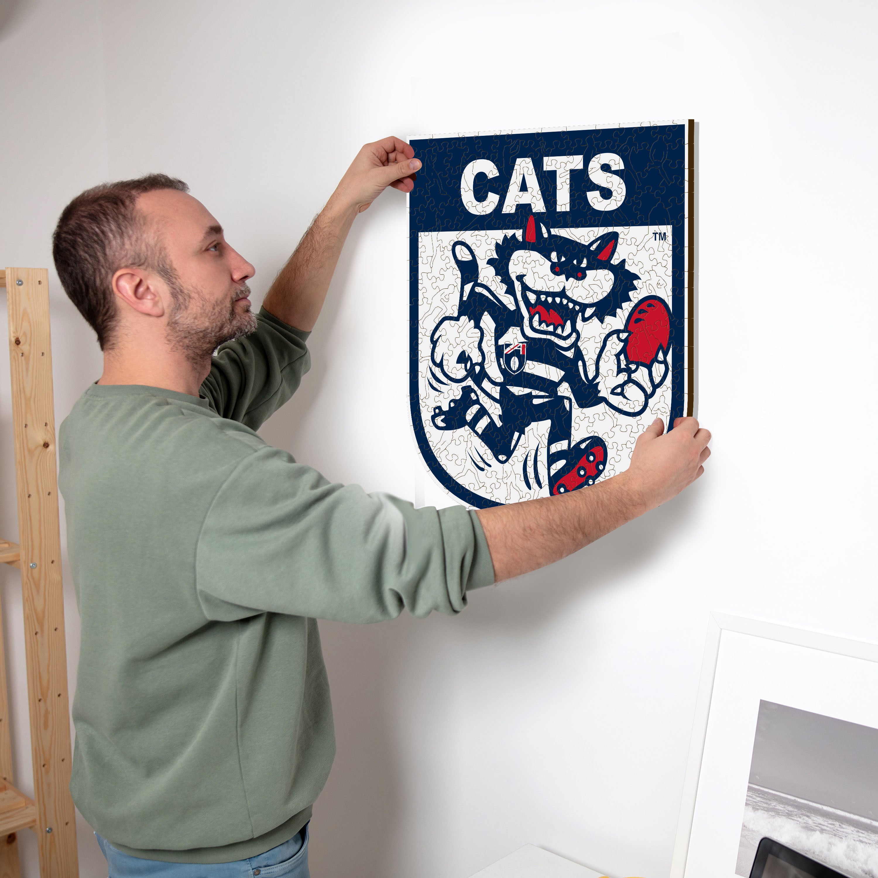 Geelong FC Retro Mascot - Wooden Puzzle