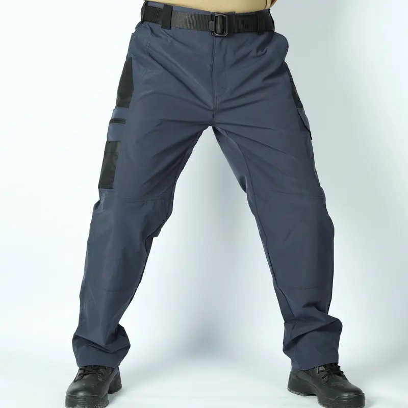Men's Tactical Work Pants with Multi-Pocket Zipper Design – Durable Outdoor Utility Trousers