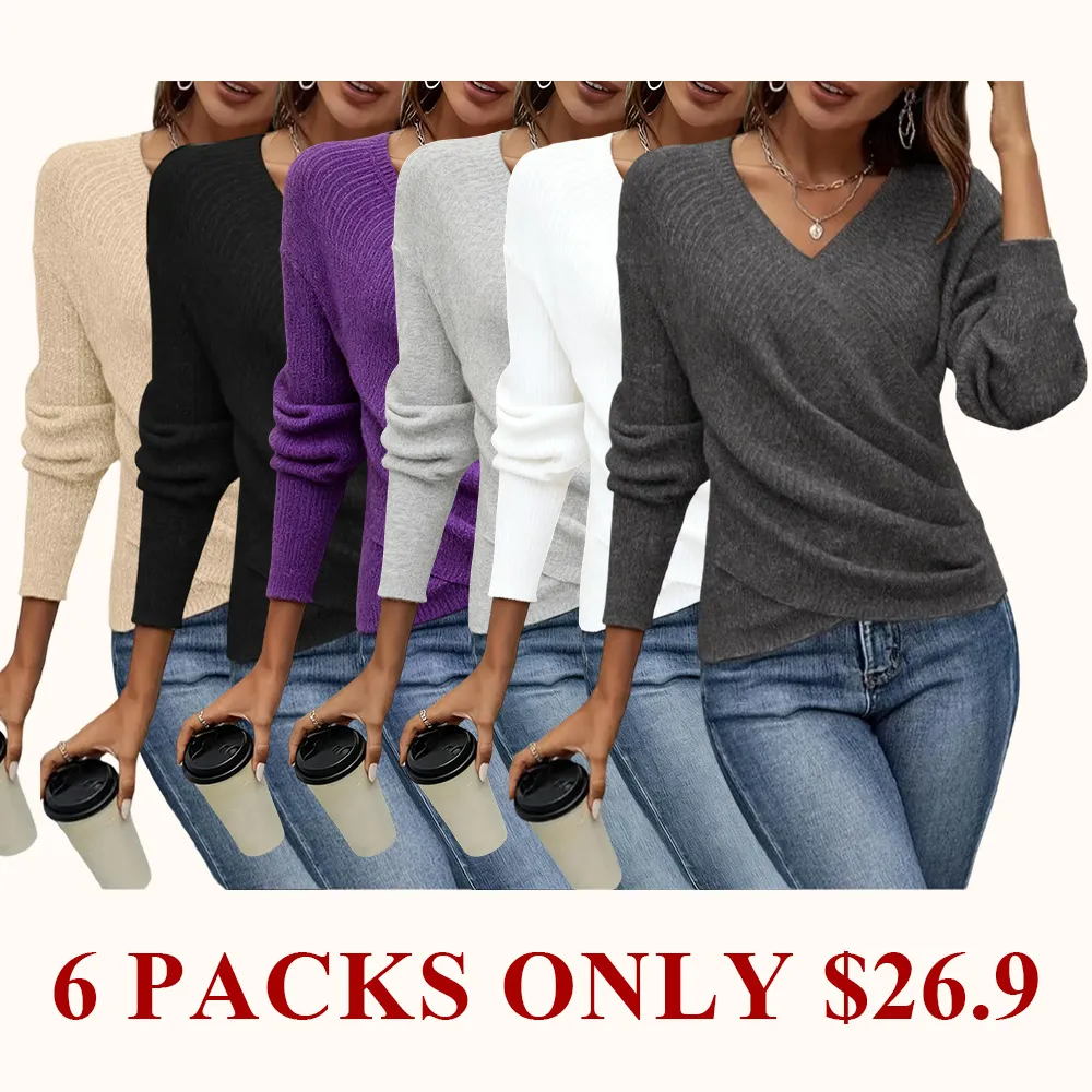 Elegant women's casual knit sweater
