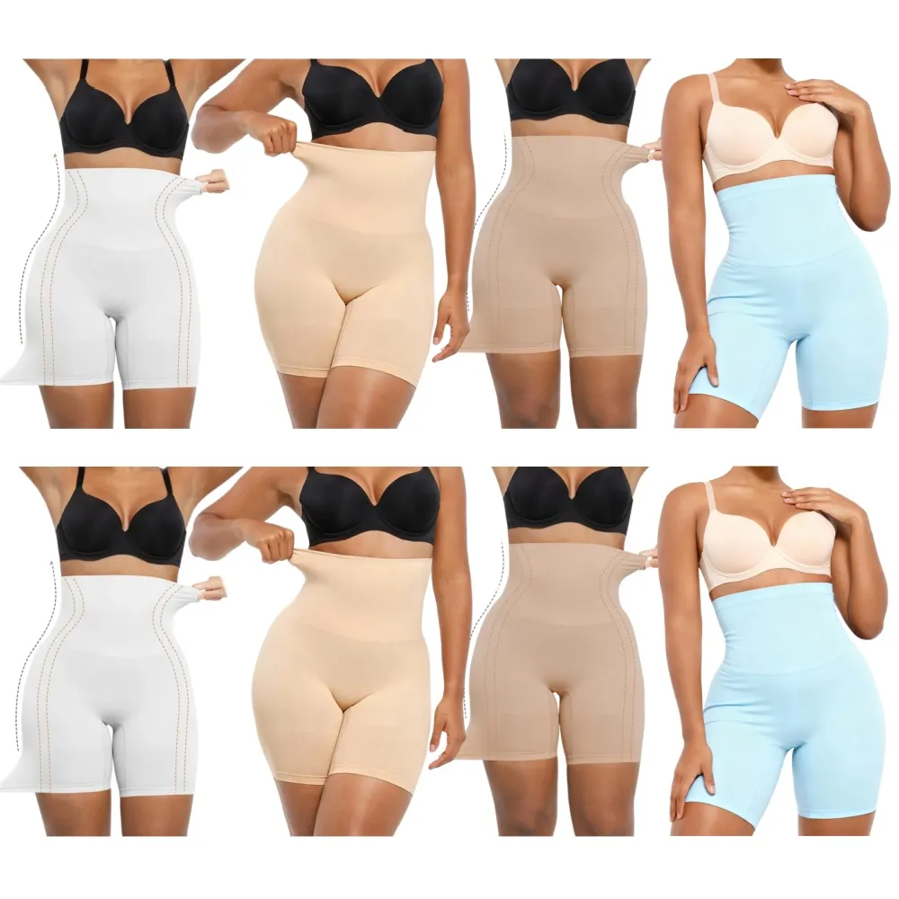 Seamless High Waisted Sculpting Shorts Women Body Shaper