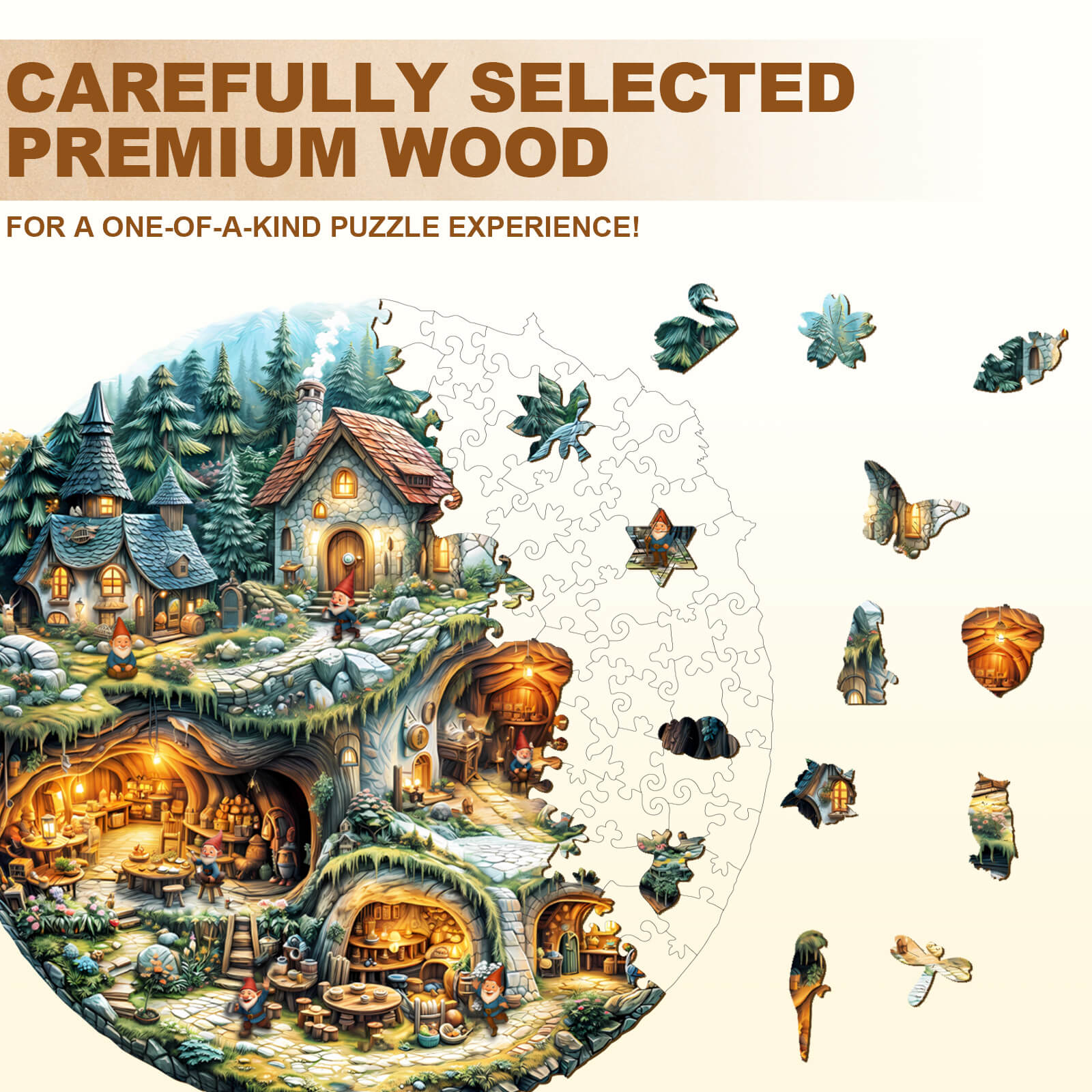 Goblin house Wooden Jigsaw Puzzle