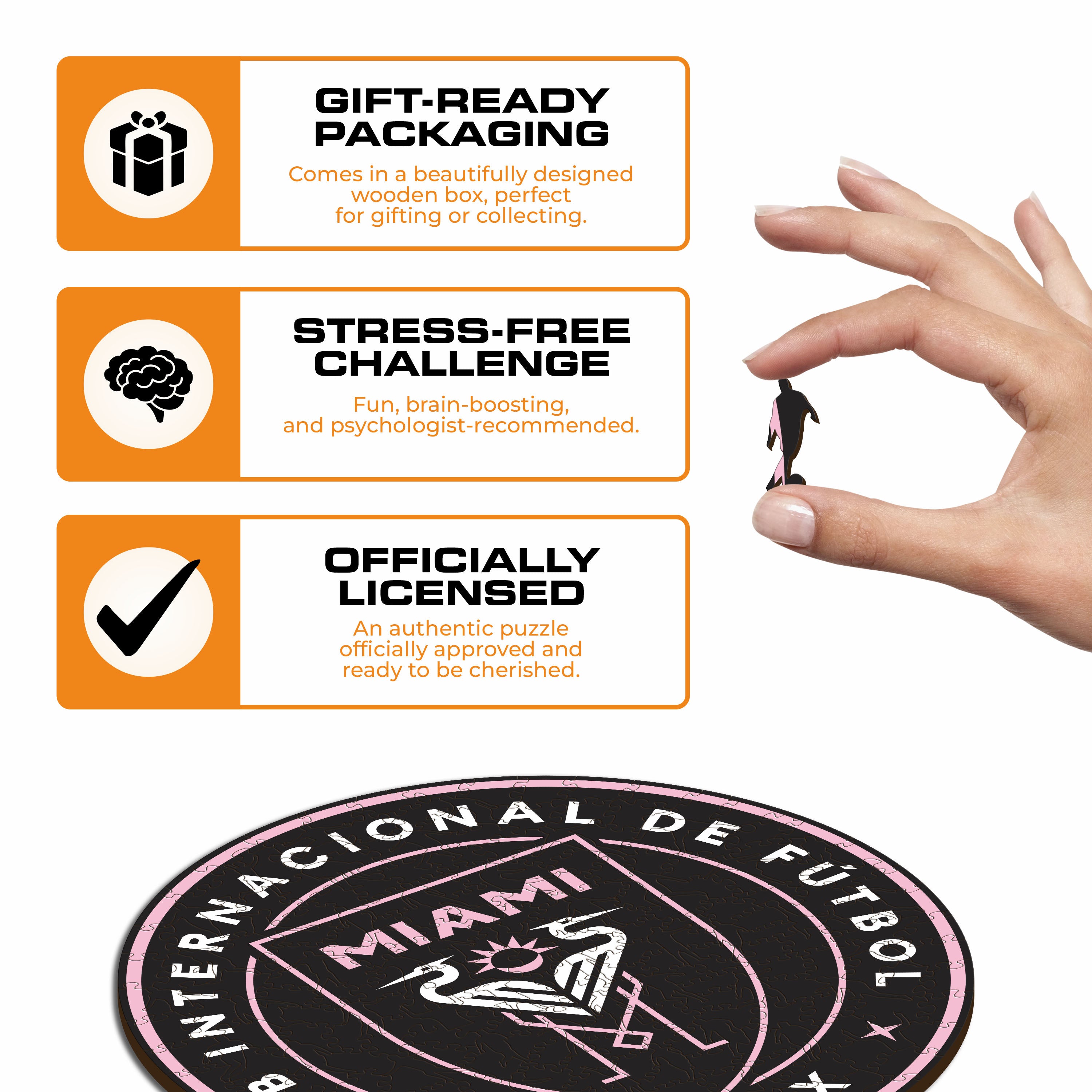 Inter Miami CF® Logo - Wooden Puzzle