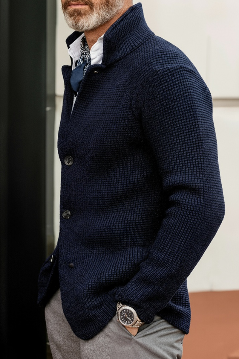 Textured Knit Cardigan Sweater Coat