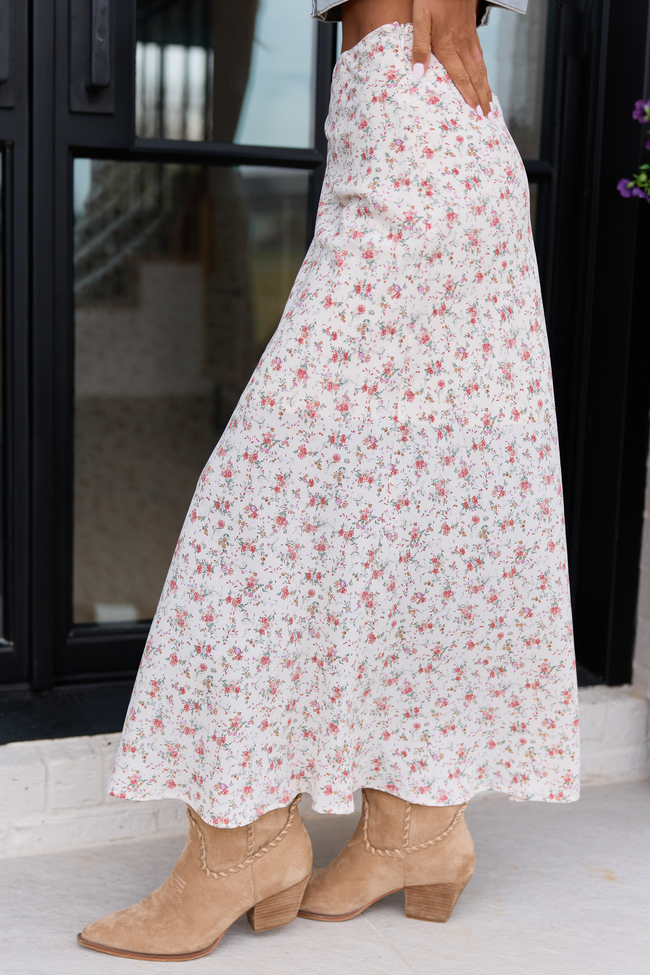 Holland Ivory Floral Maxi Skirt