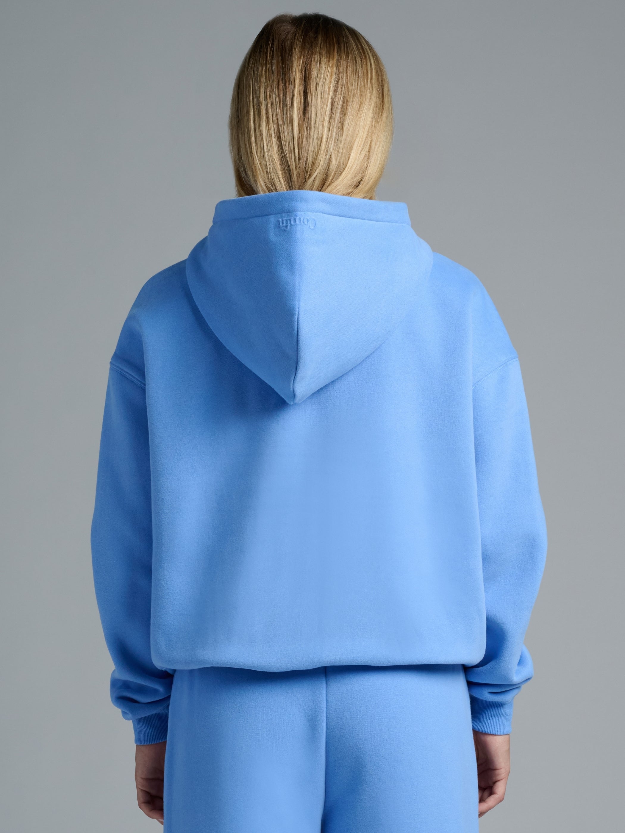 Basic Crop Zip Hoodie