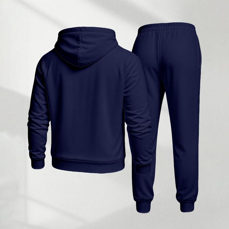 Goat Print Hoodie & Sweatpants Set - Unisex Athletic Lounge Set for Fall & Winter