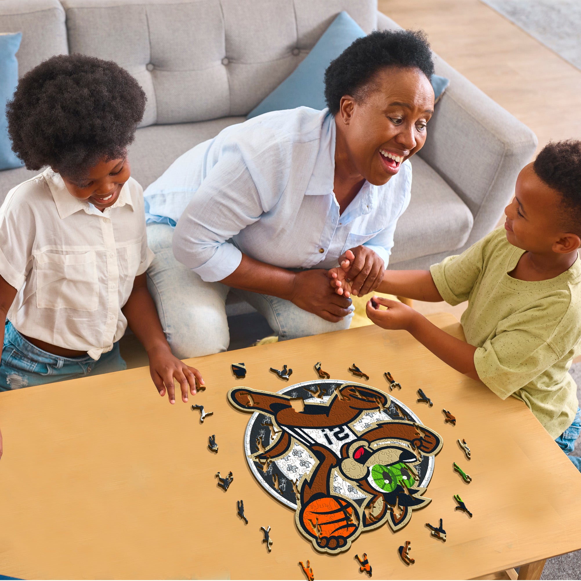 San Antonio Spurs™ Mascot - Wooden Puzzle