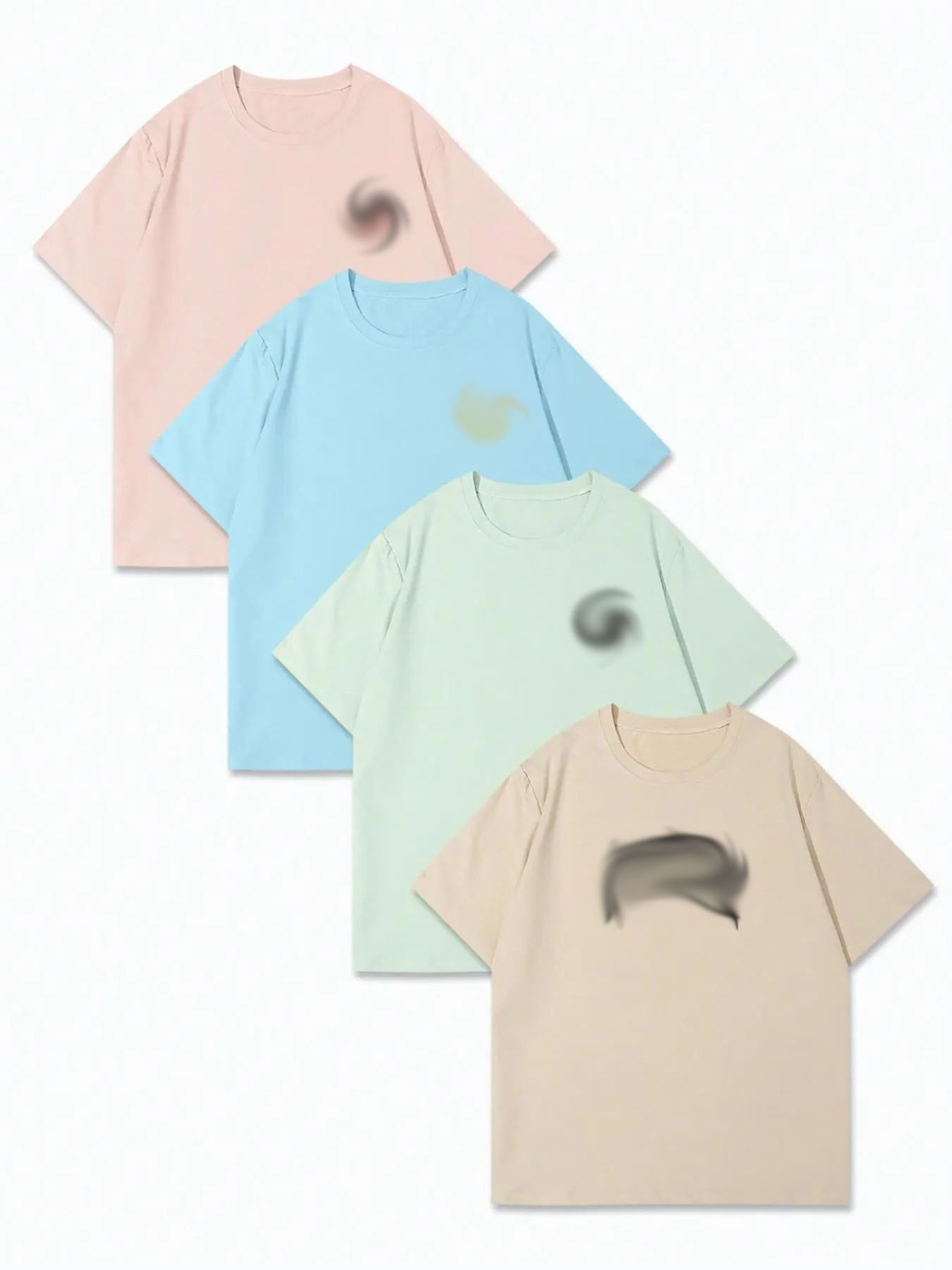 Men's Letter Print Short Sleeve Tee – Regular Fit Casual Crew Neck T-Shirt