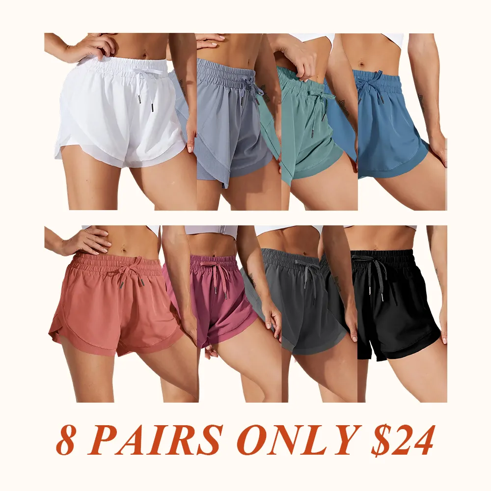 Contrast Flowy Mesh 2-in-1 Shorts