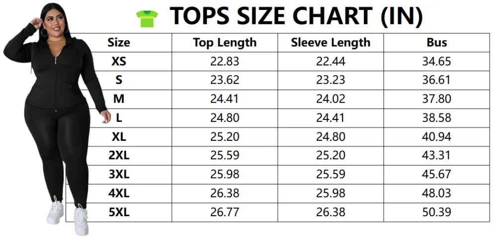 Plus Size Solid Zip Up Hooded Top & Skinny Pants Set