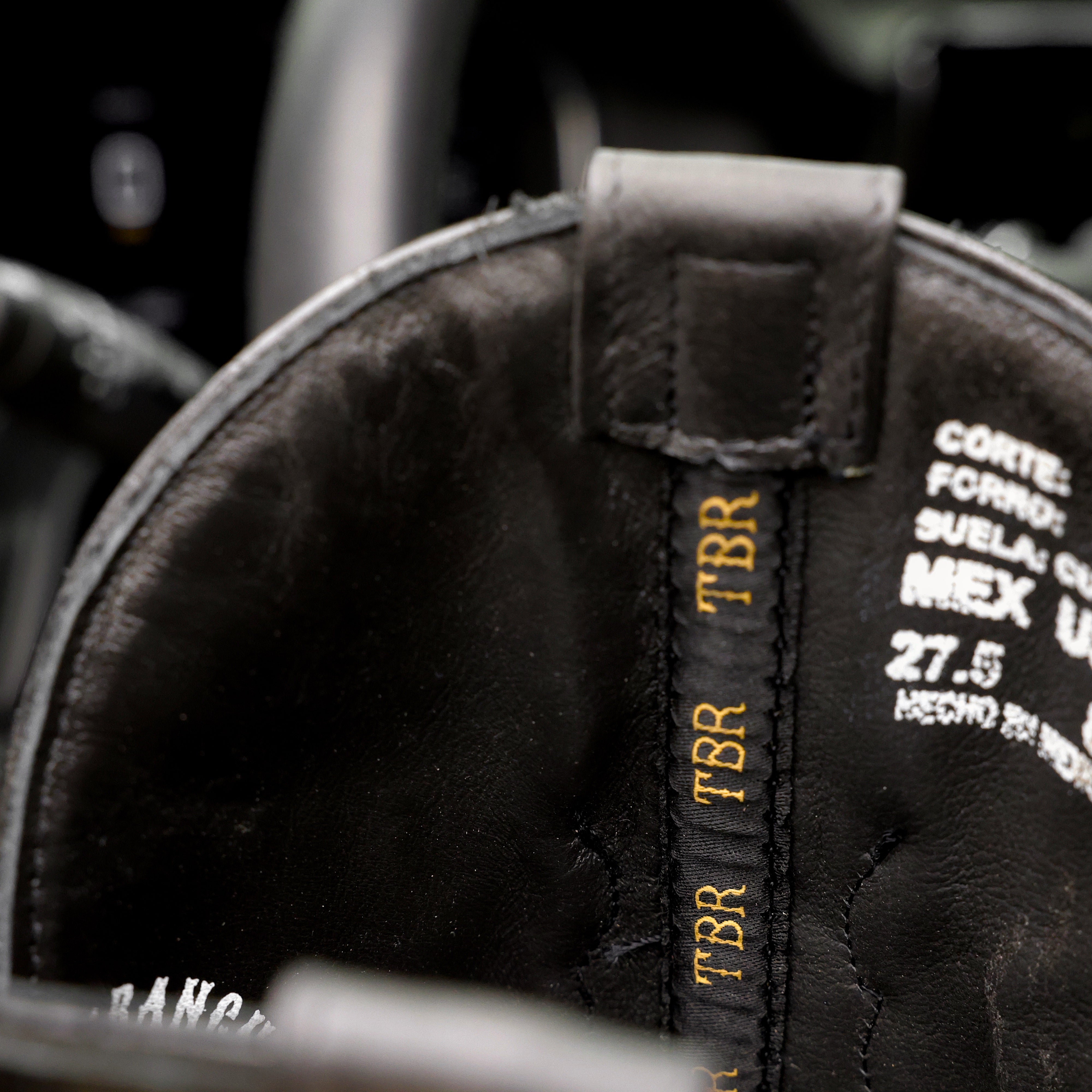 Black Ostrich Leather Boots - Square Toe