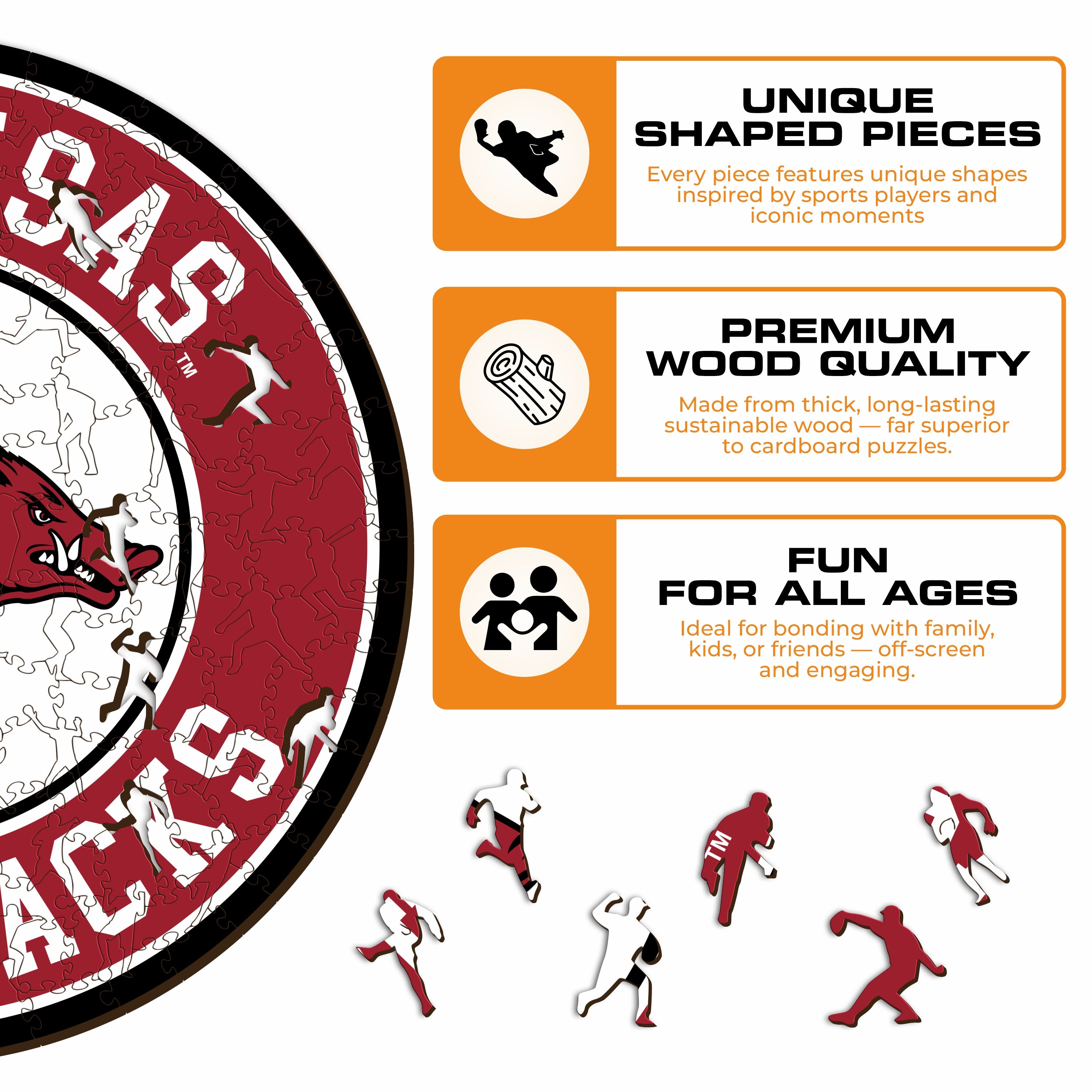 University of Arkansas - Wooden Puzzle