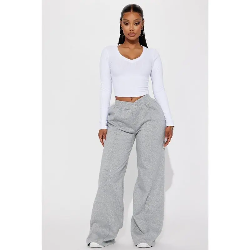 Wide Leg Elastic Waist Lounge Pant