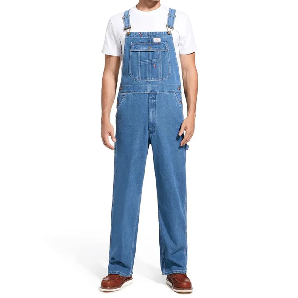 Mens Work Denim Bib Overalls